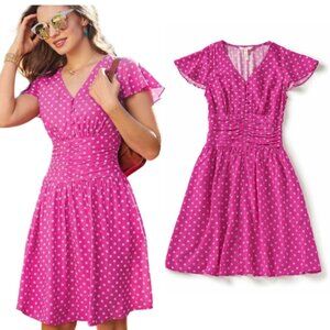 MATILDA JANE Brilliant Daydream Some Moxie Pink Floral Mini Dress Women's Size S